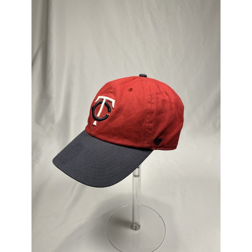 Minnesota Twins '47 Brand MLB Red Navy Adjustable Strapback Baseball Hat Cap